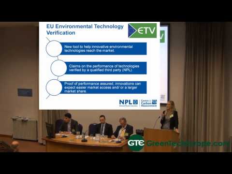 Funding Cleantech Conference - Environmental Technologies Verification Scheme