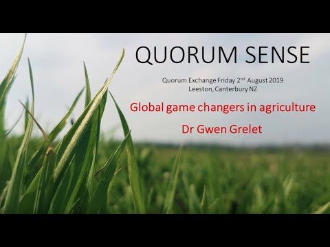 Dr Gwen Grelet - Global Game Changers in Agriculture