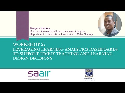 SAAIR Learner Analytics Institute Day 1 Workshop 2